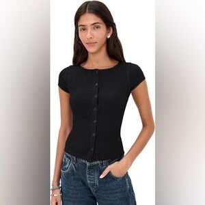 Free People Black Most Wanted Cardi